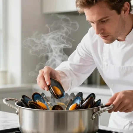 Temps de cuisson des moules : la méthode pour une texture parfaite