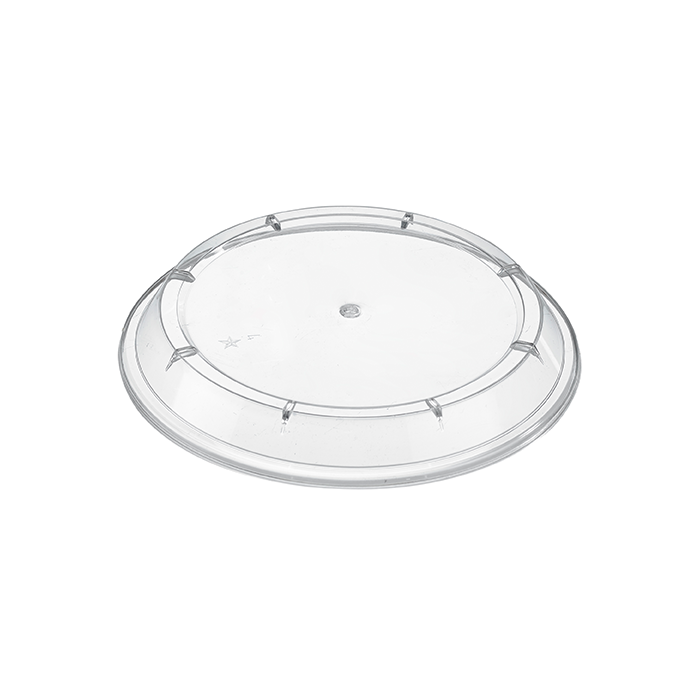 Couvercle plate transparent en plastique
