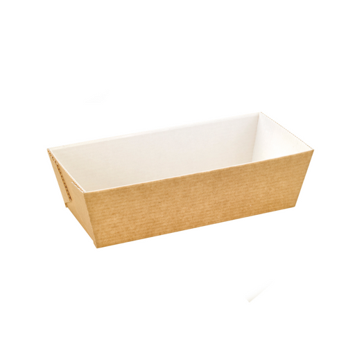 Moule de cuisson carton microflute rectangulaire 206x96mm H55mm