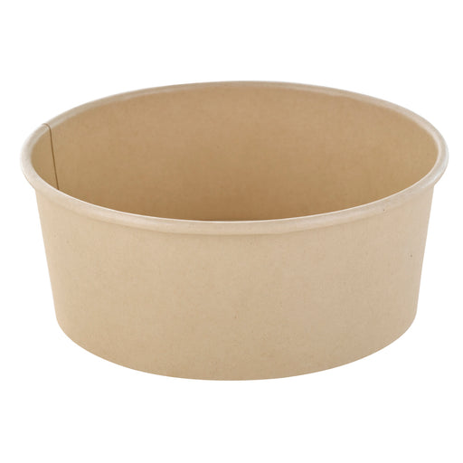 Saladier rond Buckaty en carton brun fibre de bambou H50mm 580ml