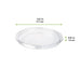 Couvercle plat transparent en plastique PET H13mm