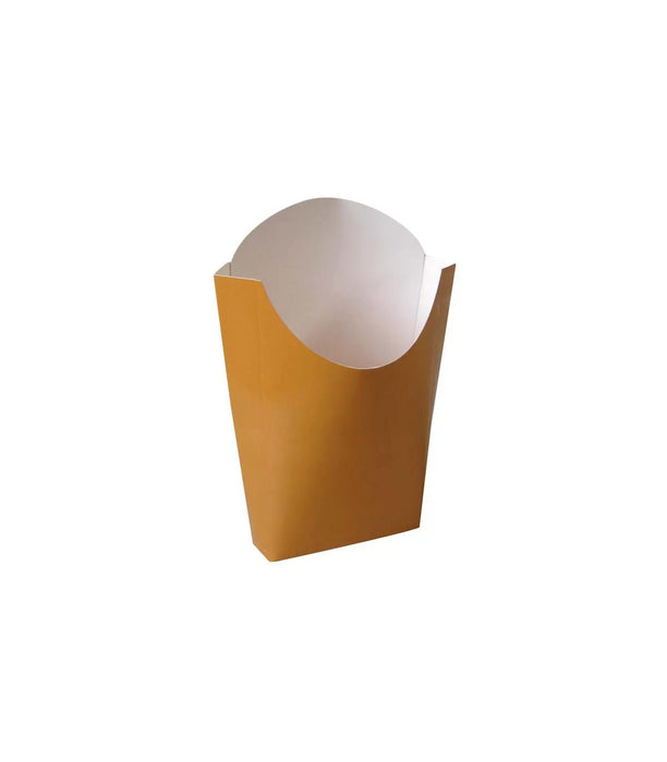 Pochette kraft couleur pour frites 55x120mm H152mm 500ml