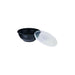 Bol plastique PP rond noir avec couvercle transparent H59mm 200ml