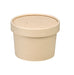 Pot carton fibre de bambou chaud et froid avec couvercle H75mm 240ml