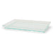 Elément de plateau réemployable plastique vert transparent "Klarity" 180x130mm H16mm