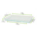 Elément de plateau réemployable plastique vert transparent "Klarity" 180x130mm H16mm