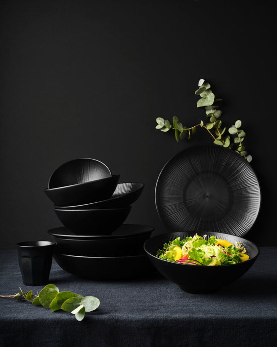 Black Phoenix assiette noire ré-employable H30mm