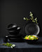 Black Phoenix assiette noire ré-employable H30mm