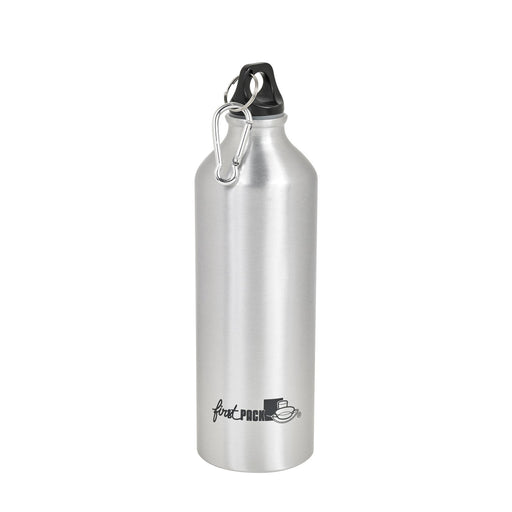Bouteille à eau en aluminium avec bouchon mousqueton H255mm 750ml