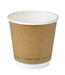 Gobelet en carton brun à double paroi sans matière plastique, Waterbased H86mm 300ml