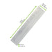 Sac sandwich blanc ingraissable en papier kraft à fenêtre cristal et 4 cm de soufflet 110x40mm H550mm