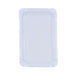 Assiette rectangulaire en carton blanc 130x200mm