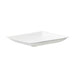 Assiette carrée blanche en pulpe 90x90mm