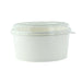 Combo saladier rond Blanc Buckaty a/c couvercle PET H60mm 750ml