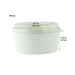 Combo saladier rond Blanc Buckaty a/c couvercle PET H60mm 750ml