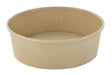 Saladier rond Buckaty en carton brun fibre de bambou H47mm 480ml
