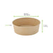 Saladier rond Buckaty en carton brun fibre de bambou H47mm 480ml