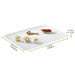 Plateau rectangulaire blanc en pulpe "BioNchic" 390x290mm