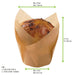 CAISSETTE DE CUISSON TULIPE MARRON SILICONE 150X150X45MM 24PCS/PET BOX, 6BOX/OPP BAG, 4BAG/CTN