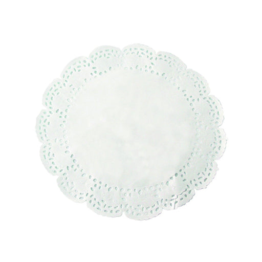 Dentelle papier blanc ronde