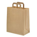 Sac cabas papier kraft brun recyclé 175x90mm H215mm