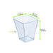 Verrine pyramidale plastique PS transparente “Taïti” 45x45mm H55mm 60ml