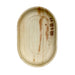 Plateau ovale en palmier 420x260mm H25mm