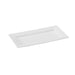 Assiette rectangulaire blanche en pulpe 260x130mm