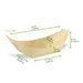 Barquette bateau bois 65x40mm H20mm