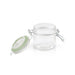 Mini bocal en verre avec joint silicone vert clair H71,5mm 100ml