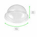 Couvercle PET transparent dôme H38mm