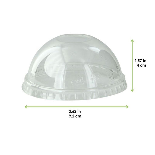 Couvercle dôme transparent en plastique PET H40mm
