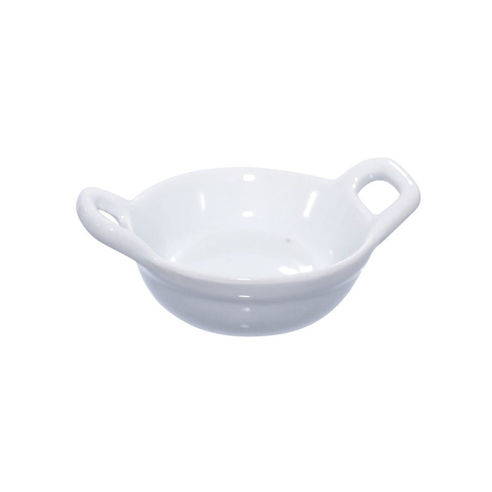 Mini plat en porcelaine blanc 85x60mm H30mm