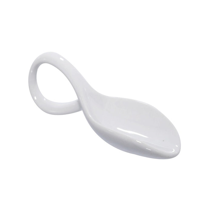 Mini cuillère en porcelaine blanc 118x41mm H30mm