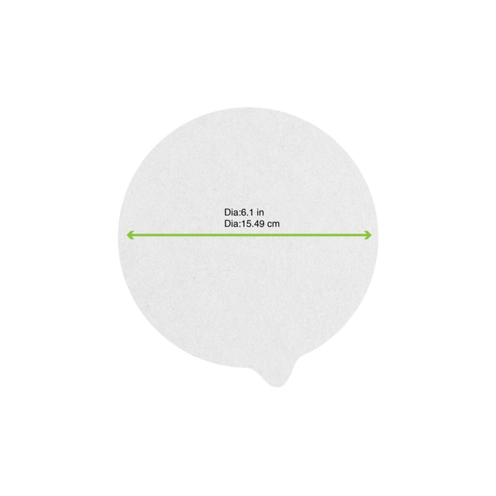 Opercule scellable en papier blanc