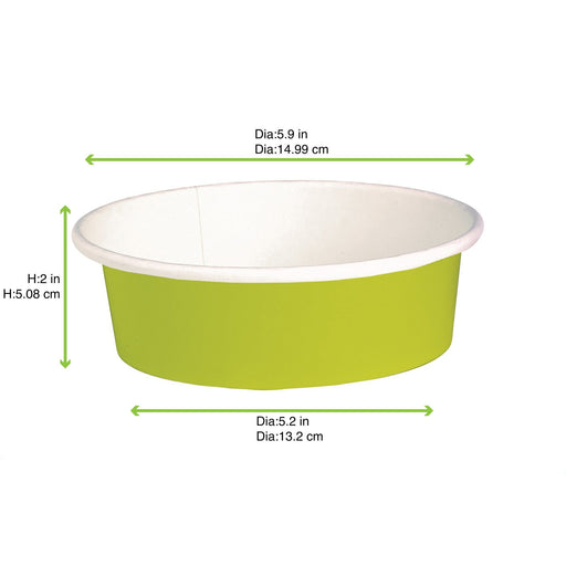 Saladier vert multi-usage "Buckaty" H50mm 580ml