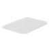 Couvercle rectangulaire plat translucide en plastique PP 173x120mm