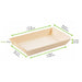 Barquette rectangulaire en bois "Samouraï" 131x65mm H19mm