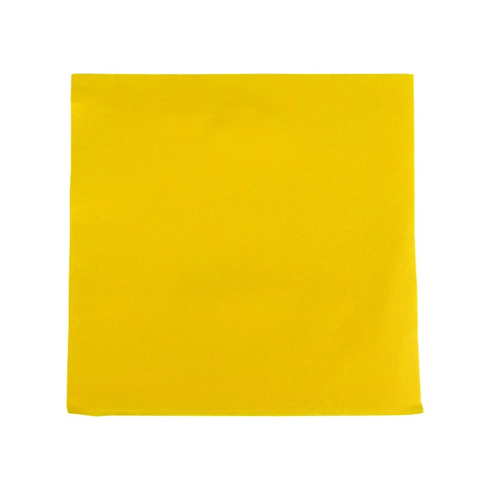 Serviette micropoint jaune 2 plis 380x380mm
