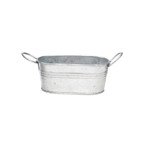 Baquet ovale en métal 120x70mm H55mm 220ml