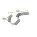 Clip de fermeture en inox pour bocal Weck 30x15mm H1mm