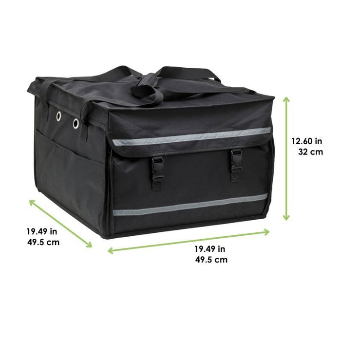 Caisse scooter/sac a dos ISO noir 2 ouvertures etagere 495x495mm H320mm