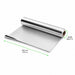Rouleau de film aluminium de 10 microns 45 cm de large et 200 m de long 300x500mm H100mm