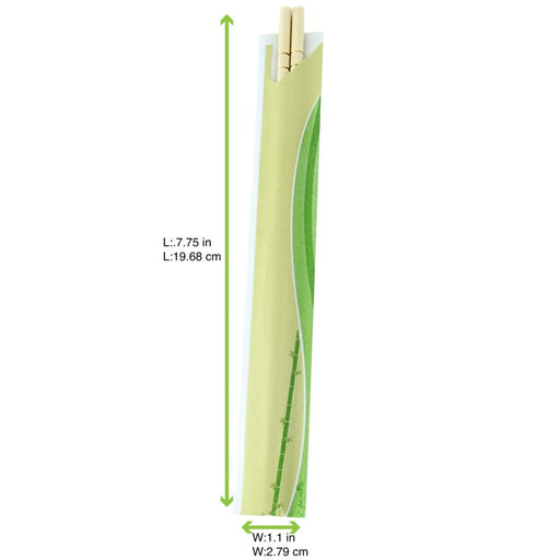 Baguette bambou emballée par paire H200mm