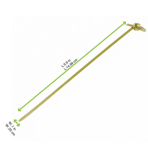 Pique bambou Noshi avec extrémités en pointe et en boucle H150mm