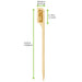 Pique bambou Teppo Gushi inscription Allergy (allergie ) H90mm