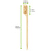 Pique bambou Teppo Gushi inscription No Gluten (Halal) H90mm