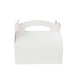 Boîte pâtissière carton blanche avec anse 180x100mm H115mm