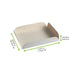 Carré rainé carton blanc 190x190mm H20mm