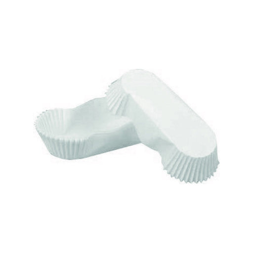 Caissette papier ovale blanche 100x50mm H20mm